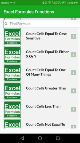 Learn Excel Formulas Functions для Android — скриншот 3