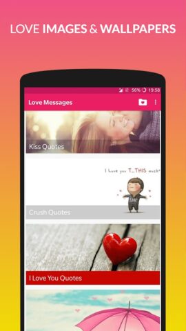 Love Messages Romantic SMS для Android — скриншот 2
