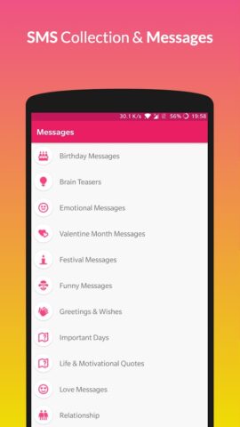 Love Messages Romantic SMS для Android — скриншот 5
