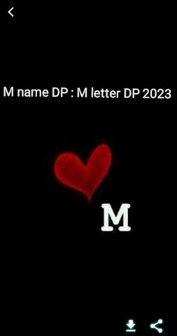 M name DP : M letter DP 2024 для Android — скриншот 2