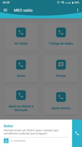 MEO Saldo для Android — скриншот 5