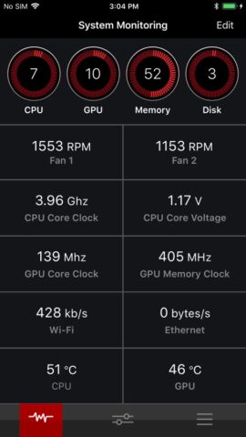 MSI Dragon Dashboard 2.0 для iOS — скриншот 4