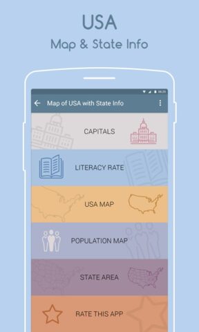 Map of USA для Android — скриншот 1