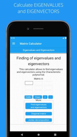 Matrix Calculator | solution для Android — скриншот 3