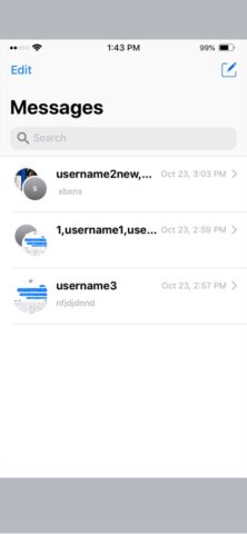 MeMi Message для iOS — скриншот 1