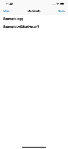 MediaInfo для iOS — скриншот 1