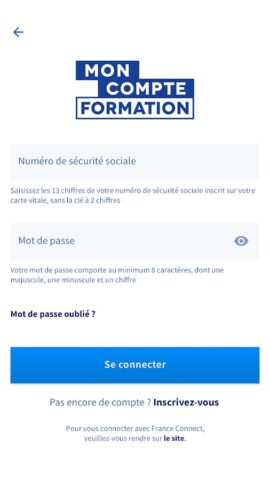 Mon compte formation для Android — скриншот 1