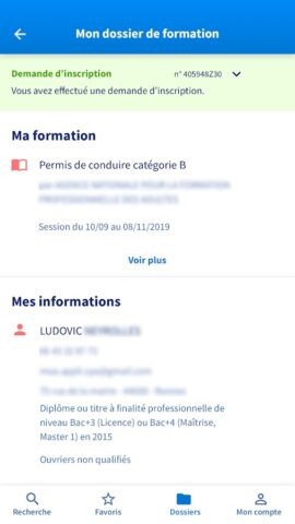 Mon compte formation для Android — скриншот 5