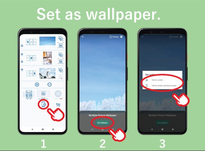 Multi Photo Live Wallpaper для Android — скриншот 2
