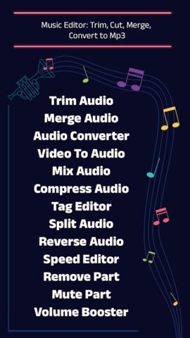 Music Editor: Trim, Cut, Merge для Android — скриншот 2
