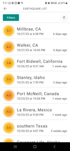 MyShake Earthquake Alerts для Android — скриншот 5