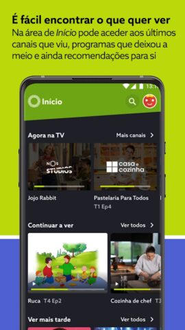 NOS TV для Android — скриншот 1