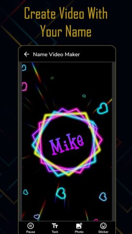 Name Video Maker для Android — скриншот 1
