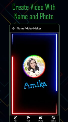 Name Video Maker для Android — скриншот 3