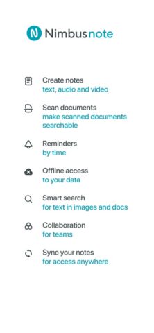 Nimbus Note для iOS — скриншот 1