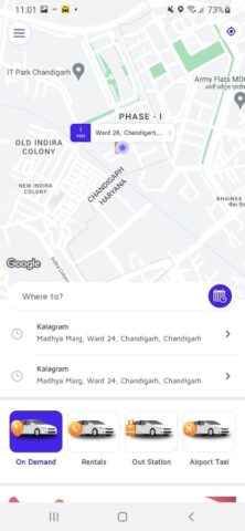 Novo – Cabs, Autos & Bikes для Android — скриншот 3