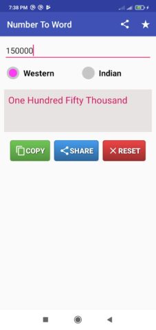 Number to Word Converter для Android — скриншот 2