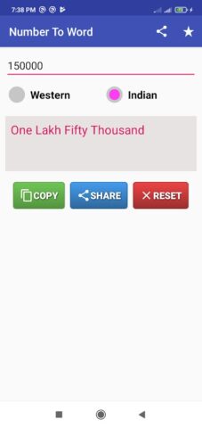 Number to Word Converter для Android — скриншот 3