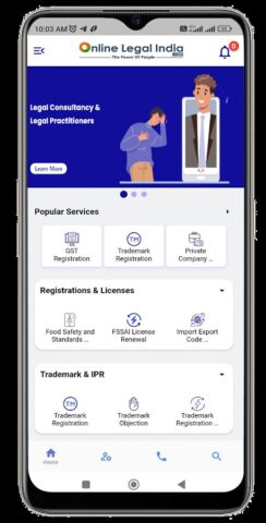 Online Legal India для Android — скриншот 3