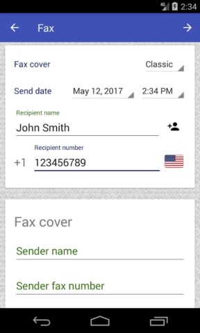 PC-FAX.com FreeFax для Android — скриншот 2
