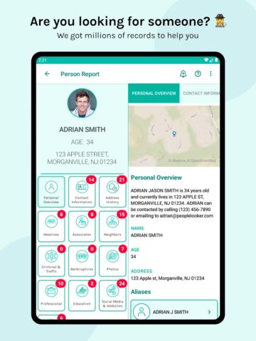 PeopleLooker Background Search для Android — скриншот 4