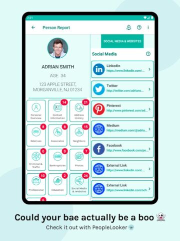 PeopleLooker Background Search для Android — скриншот 5