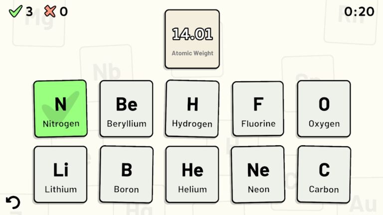 Periodic Table Quiz для Android — скриншот 2