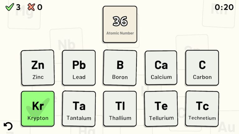 Periodic Table Quiz для Android — скриншот 5