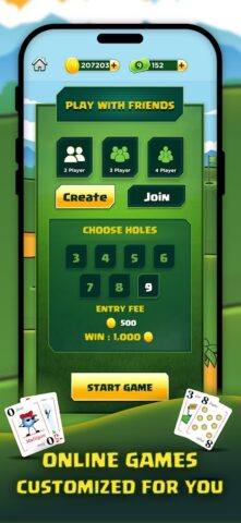 Play Nine: Golf Card Game для Android — скриншот 5