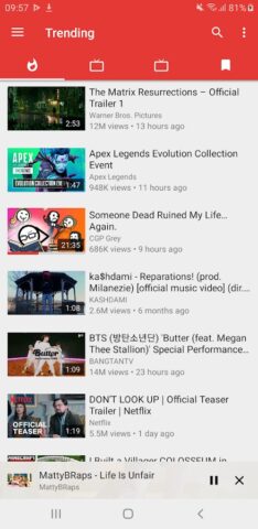 Play Tube для Android — скриншот 2