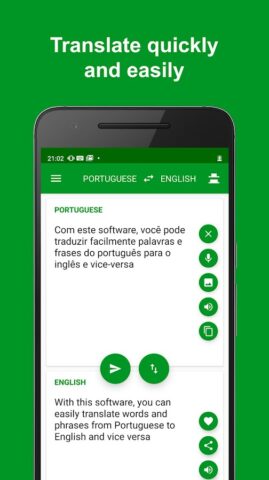 Portuguese English Translator для Android — скриншот 4