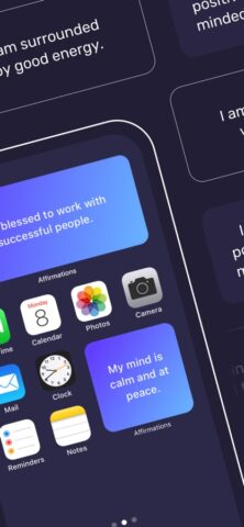 Виджет: Аффирмации для тебя для iOS — скриншот 2