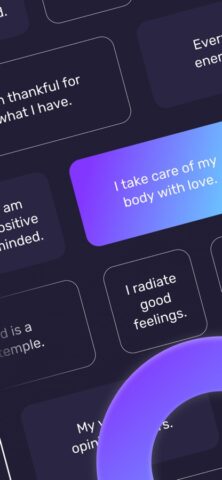 Виджет: Аффирмации для тебя для iOS — скриншот 3