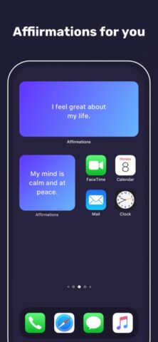 Виджет: Аффирмации для тебя для iOS — скриншот 4
