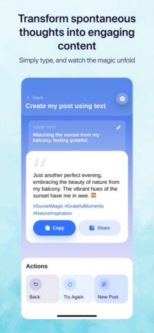 PostPro: ИИ-Генератор Постов для iOS — скриншот 2