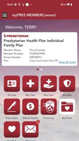 Presbyterian myPRES для Android — скриншот 1