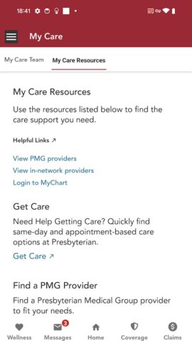Presbyterian myPRES для Android — скриншот 5