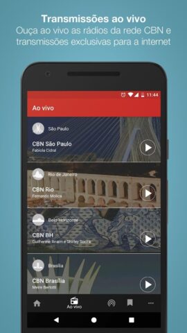 Rádio CBN для Android — скриншот 3