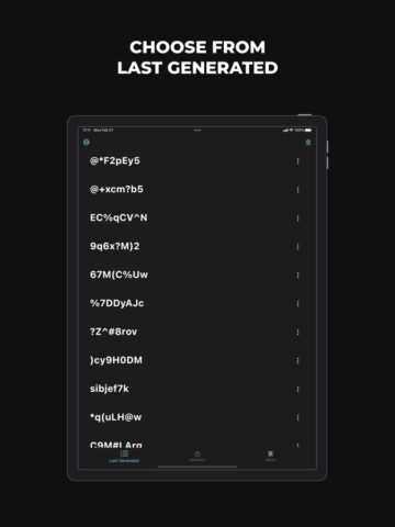 Генератор случайных паролей для iOS — скриншот 5