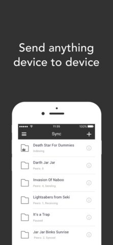 Resilio Sync для iOS — скриншот 1