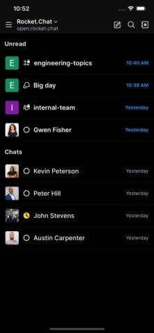 Rocket.Chat для iOS — скриншот 4