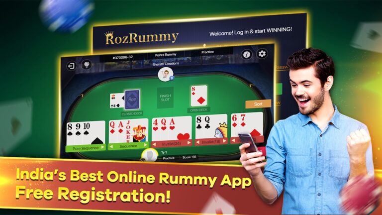 RozRummy — Indian Rummy Online для Android — скриншот 2