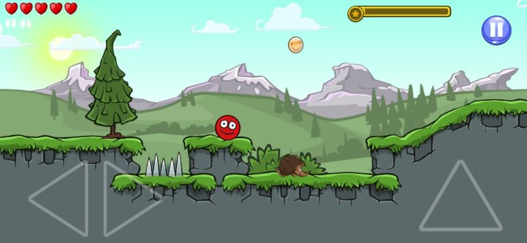 Бегущий красный шарик, колобок для iOS — скриншот 4