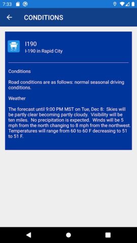 SDDOT 511 для Android — скриншот 3