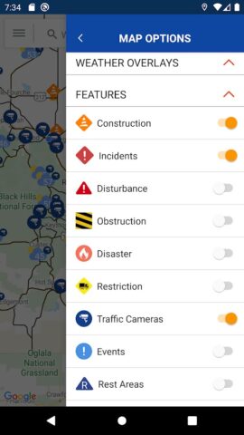 SDDOT 511 для Android — скриншот 4
