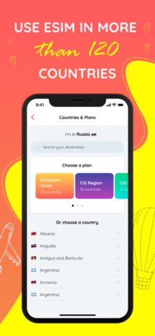 SIM8 –интернет для путешествий для iOS — скриншот 1