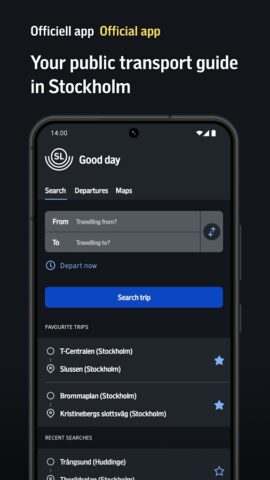 SL-Journey planner and tickets для Android — скриншот 1