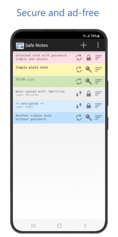 Safe Notes — Official app для Android — скриншот 1