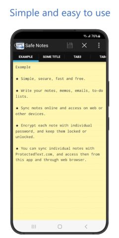 Safe Notes — Official app для Android — скриншот 2