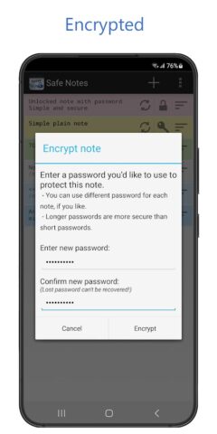 Safe Notes — Official app для Android — скриншот 3